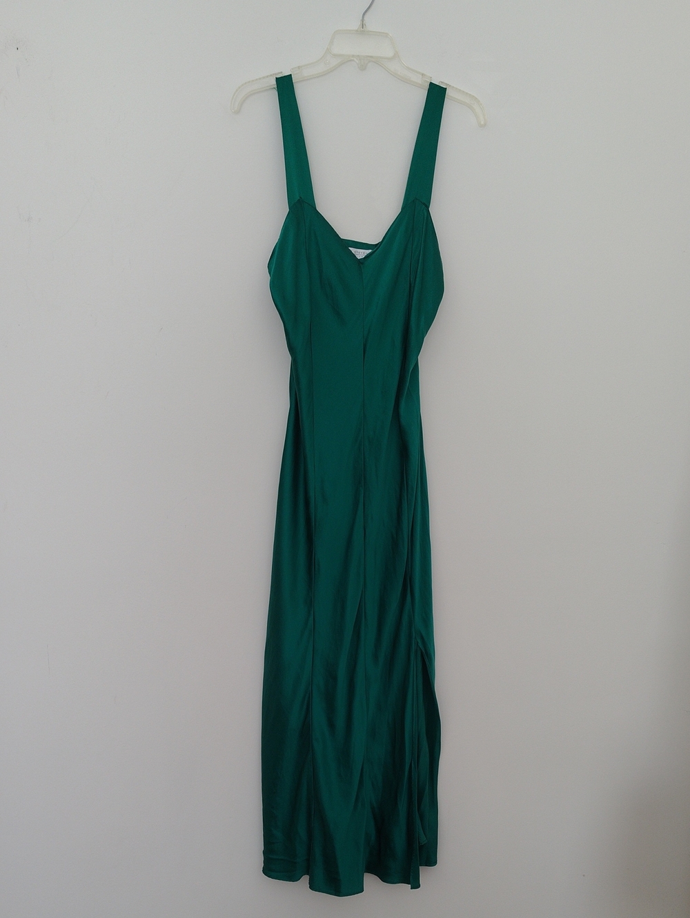 Valerie Stevens Emerald Green Pure Silk Evening Dress Size L